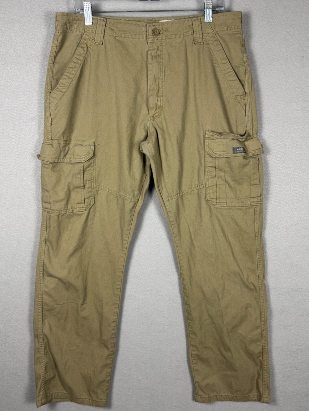Wrangler Men's Relaxed Fit Cargo Pants 34x32 Khaki